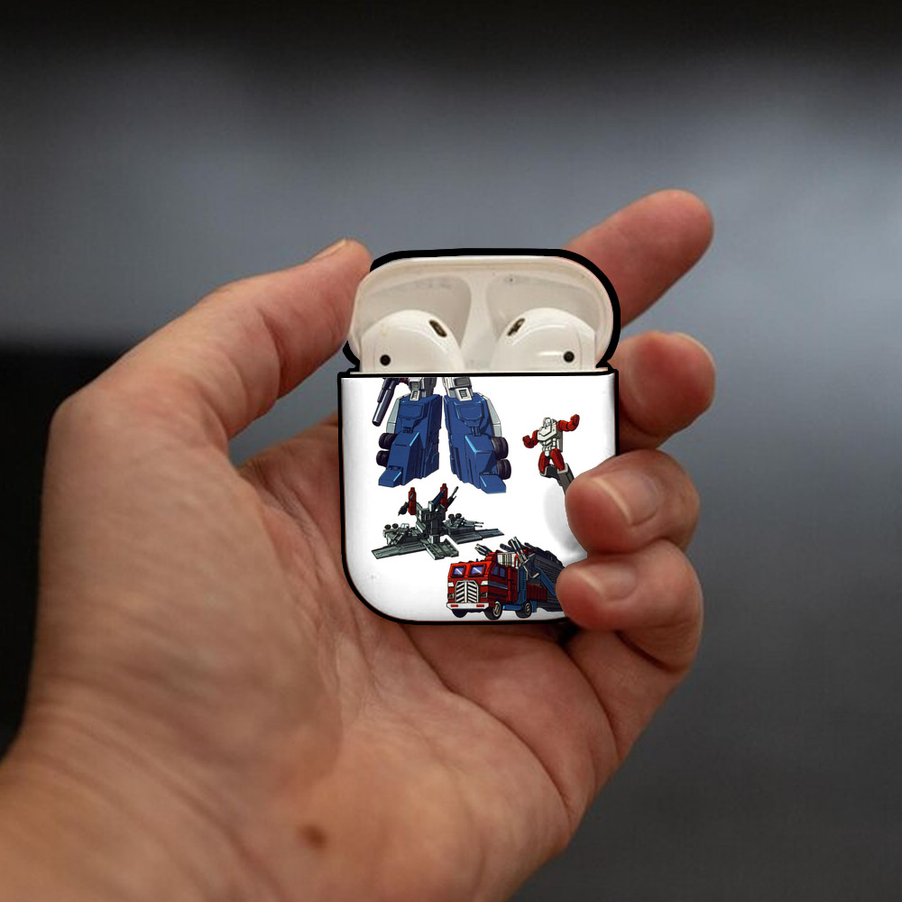  AirPods 第2世代保護ケース ハードシェル ブラック 耐衝撃・防指紋・カラビナ付き