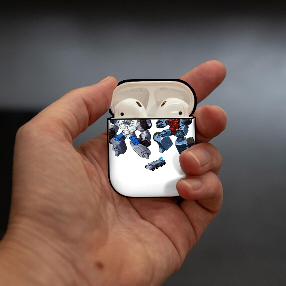 AirPods 第2世代保護ケース ハードシェル ブラック 耐衝撃・防指紋・カラビナ付き
