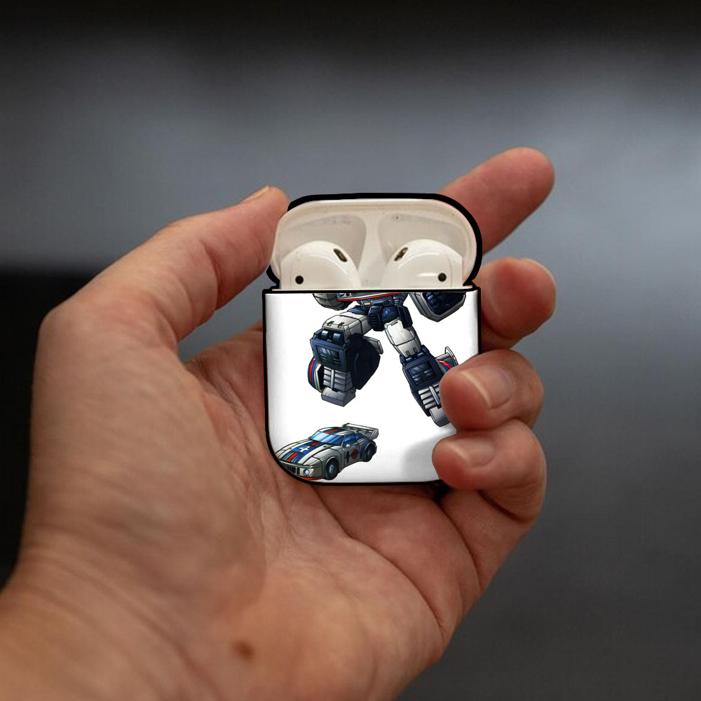  AirPods 第2世代保護ケース ハードシェル ブラック 耐衝撃・防指紋・カラビナ付き