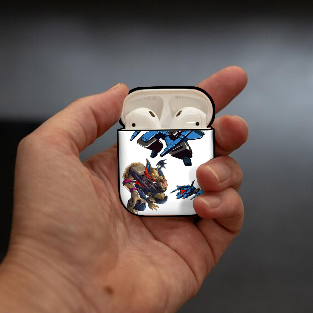  AirPods 第2世代保護ケース ハードシェル ブラック 耐衝撃・防指紋・カラビナ付き