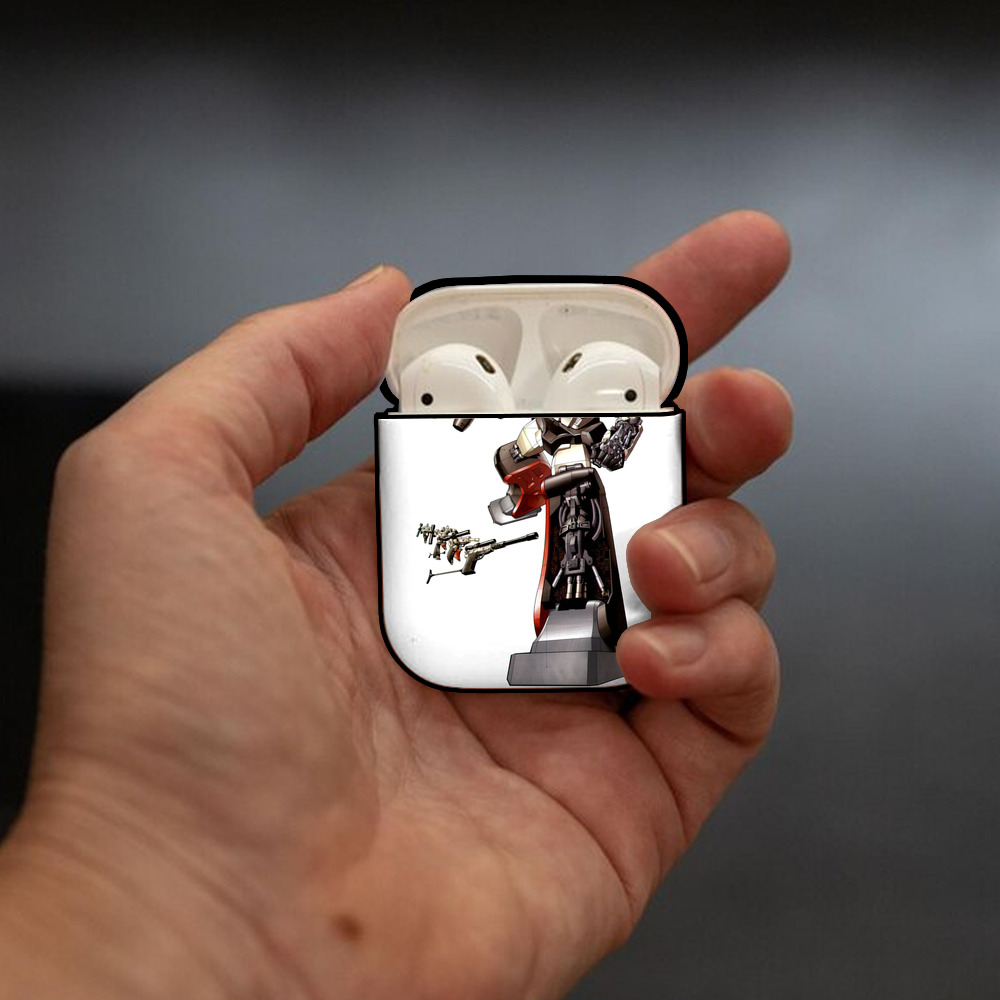  AirPods 第2世代保護ケース ハードシェル ブラック 耐衝撃・防指紋・カラビナ付き