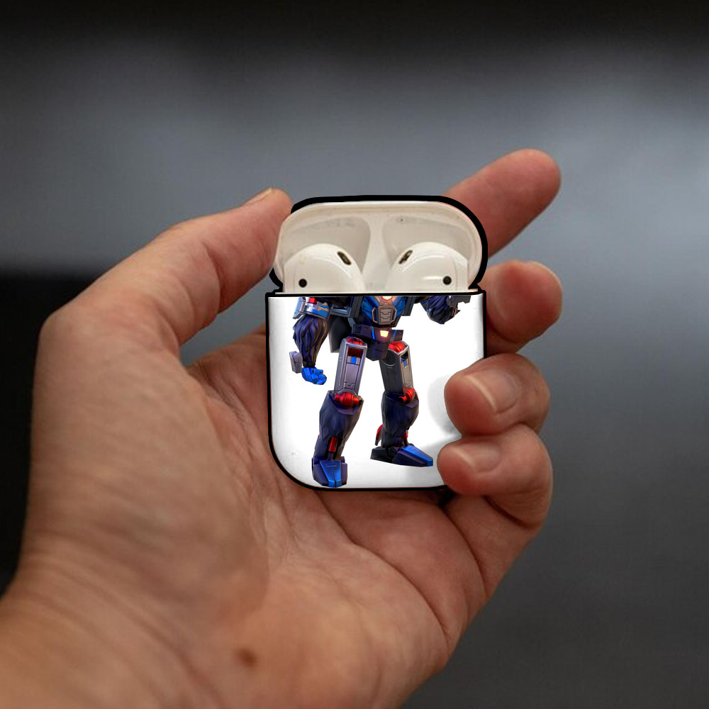  AirPods 第2世代保護ケース ハードシェル ブラック 耐衝撃・防指紋・カラビナ付き
