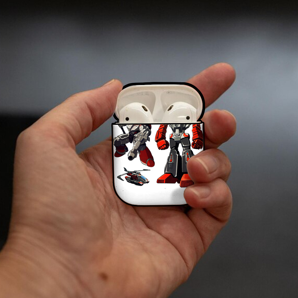  AirPods 第2世代保護ケース ハードシェル ブラック 耐衝撃・防指紋・カラビナ付き
