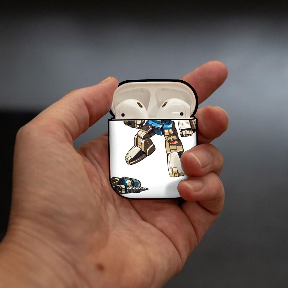  AirPods 第2世代保護ケース ハードシェル ブラック 耐衝撃・防指紋・カラビナ付き