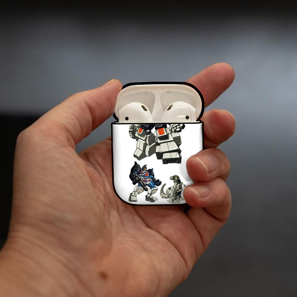  AirPods 第2世代保護ケース ハードシェル ブラック 耐衝撃・防指紋・カラビナ付き