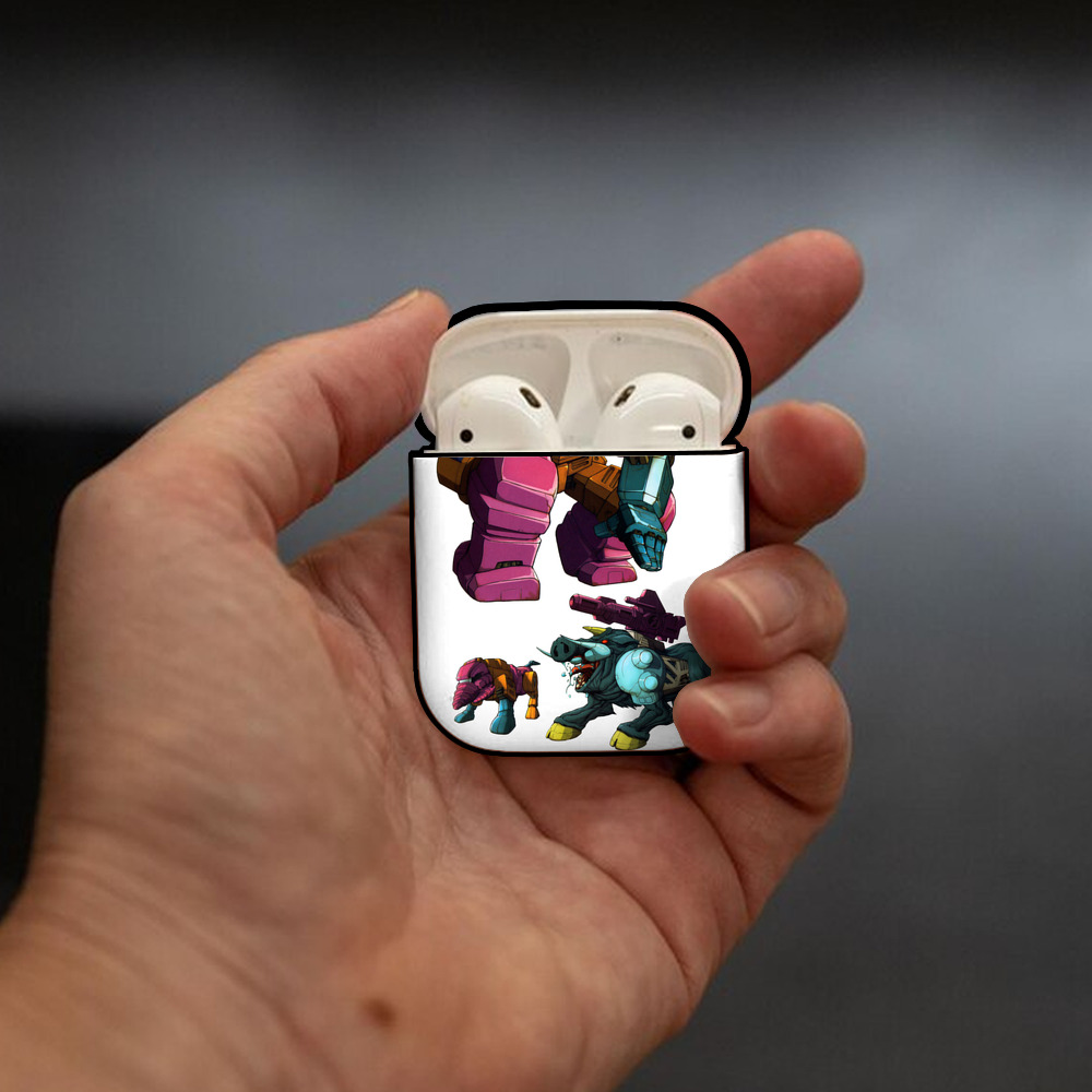  AirPods 第2世代保護ケース ハードシェル ブラック 耐衝撃・防指紋・カラビナ付き