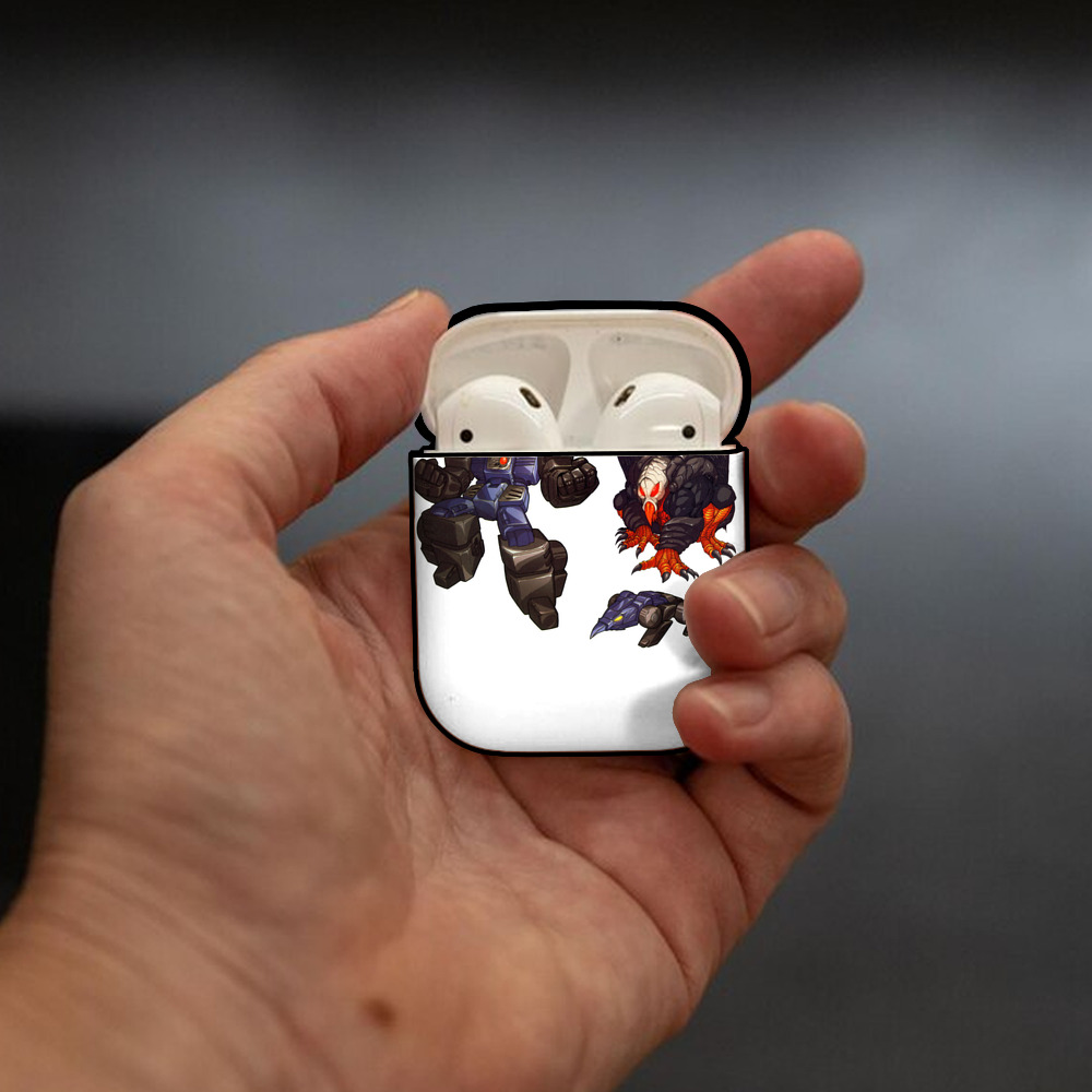  AirPods 第2世代保護ケース ハードシェル ブラック 耐衝撃・防指紋・カラビナ付き