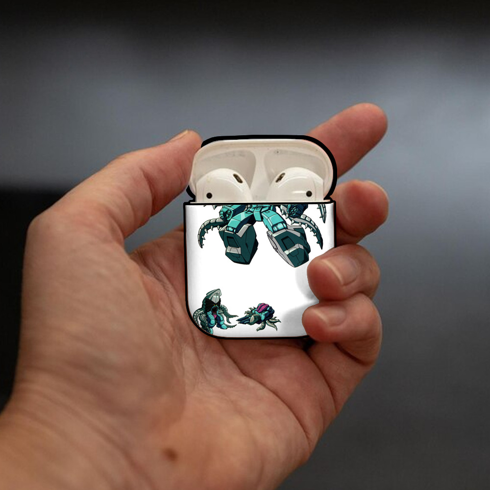  AirPods 第2世代保護ケース ハードシェル ブラック 耐衝撃・防指紋・カラビナ付き
