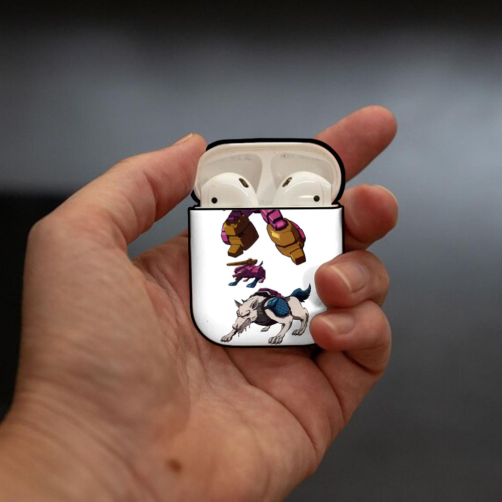  AirPods 第2世代保護ケース ハードシェル ブラック 耐衝撃・防指紋・カラビナ付き