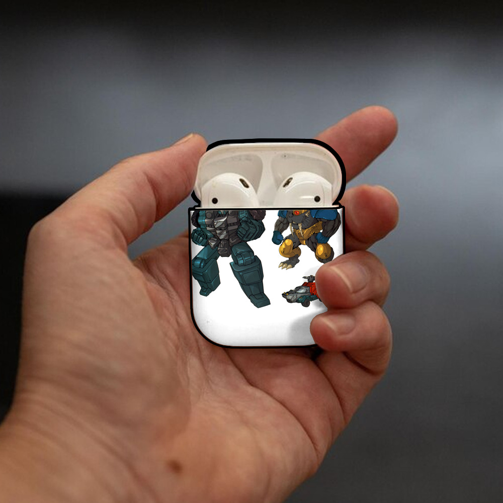  AirPods 第2世代保護ケース ハードシェル ブラック 耐衝撃・防指紋・カラビナ付き