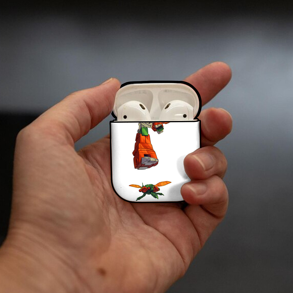  AirPods 第2世代保護ケース ハードシェル ブラック 耐衝撃・防指紋・カラビナ付き