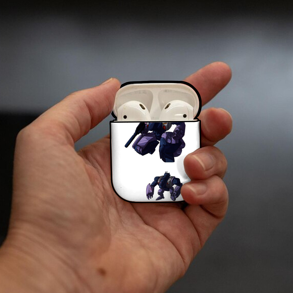  AirPods 第2世代保護ケース ハードシェル ブラック 耐衝撃・防指紋・カラビナ付き