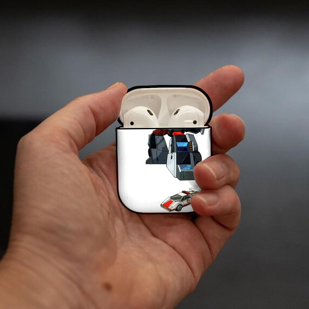  AirPods 第2世代保護ケース ハードシェル ブラック 耐衝撃・防指紋・カラビナ付き