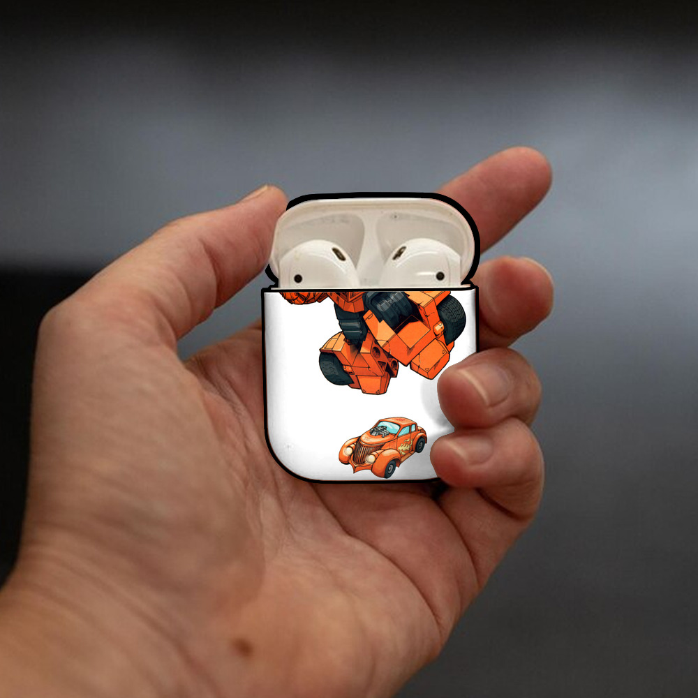  AirPods 第2世代保護ケース ハードシェル ブラック 耐衝撃・防指紋・カラビナ付き