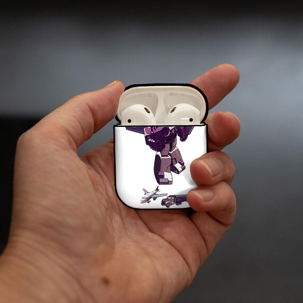  AirPods 第2世代保護ケース ハードシェル ブラック 耐衝撃・防指紋・カラビナ付き