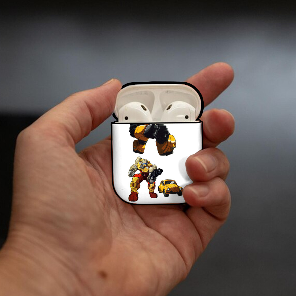  AirPods 第2世代保護ケース ハードシェル ブラック 耐衝撃・防指紋・カラビナ付き