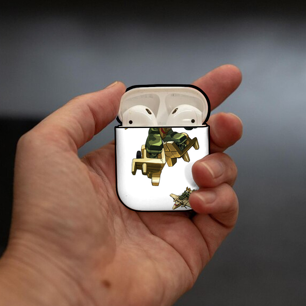  AirPods 第2世代保護ケース ハードシェル ブラック 耐衝撃・防指紋・カラビナ付き