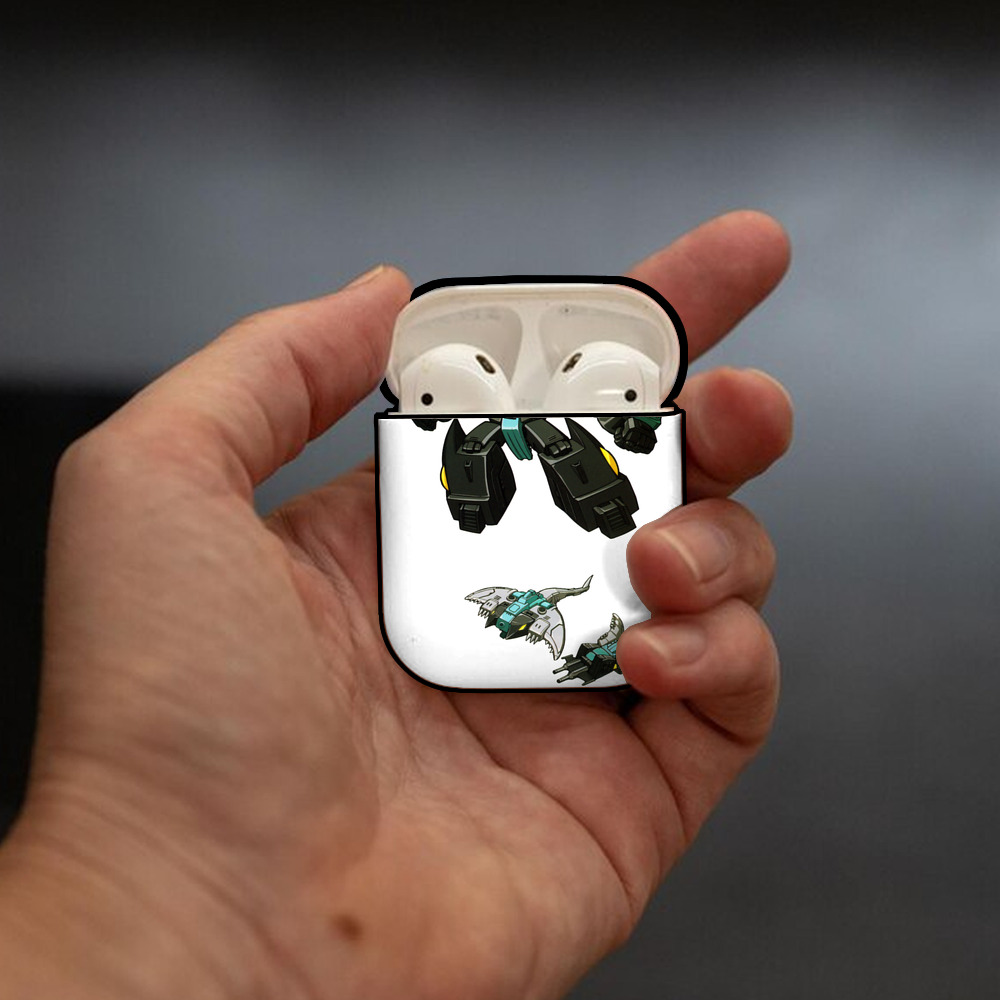  AirPods 第2世代保護ケース ハードシェル ブラック 耐衝撃・防指紋・カラビナ付き