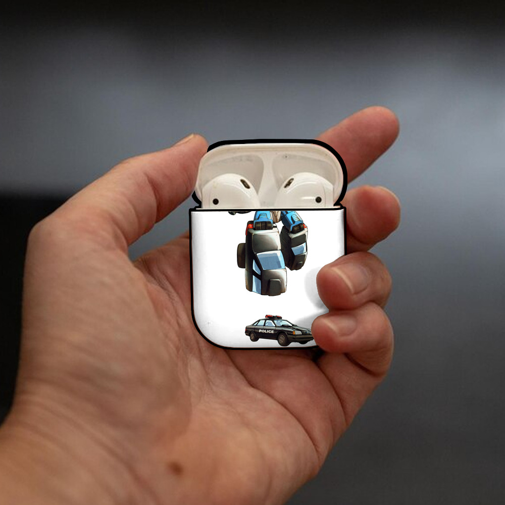  AirPods 第2世代保護ケース ハードシェル ブラック 耐衝撃・防指紋・カラビナ付き