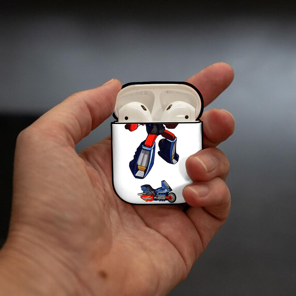  AirPods 第2世代保護ケース ハードシェル ブラック 耐衝撃・防指紋・カラビナ付き