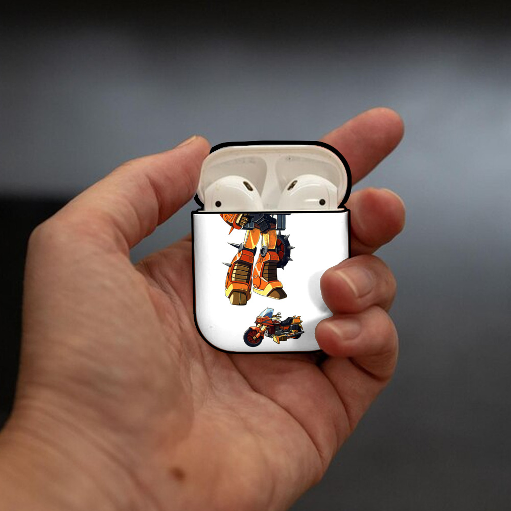  AirPods 第2世代保護ケース ハードシェル ブラック 耐衝撃・防指紋・カラビナ付き