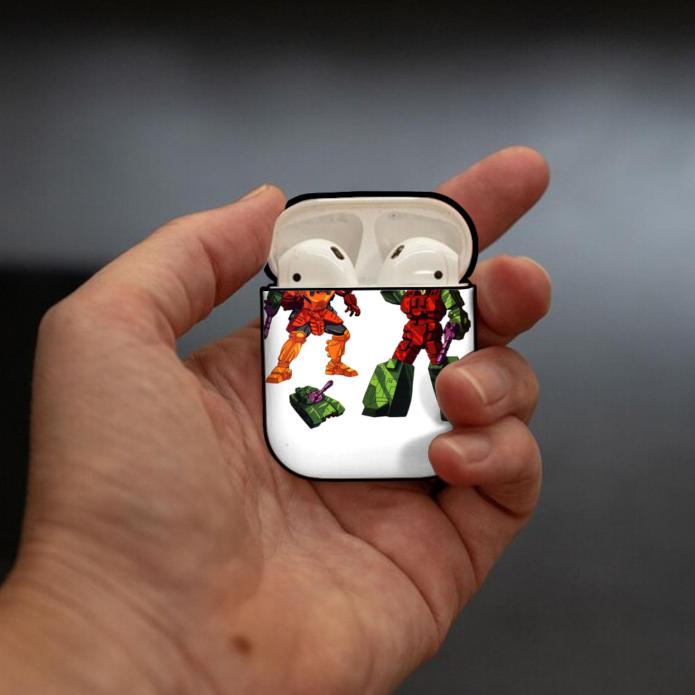  AirPods 第2世代保護ケース ハードシェル ブラック 耐衝撃・防指紋・カラビナ付き