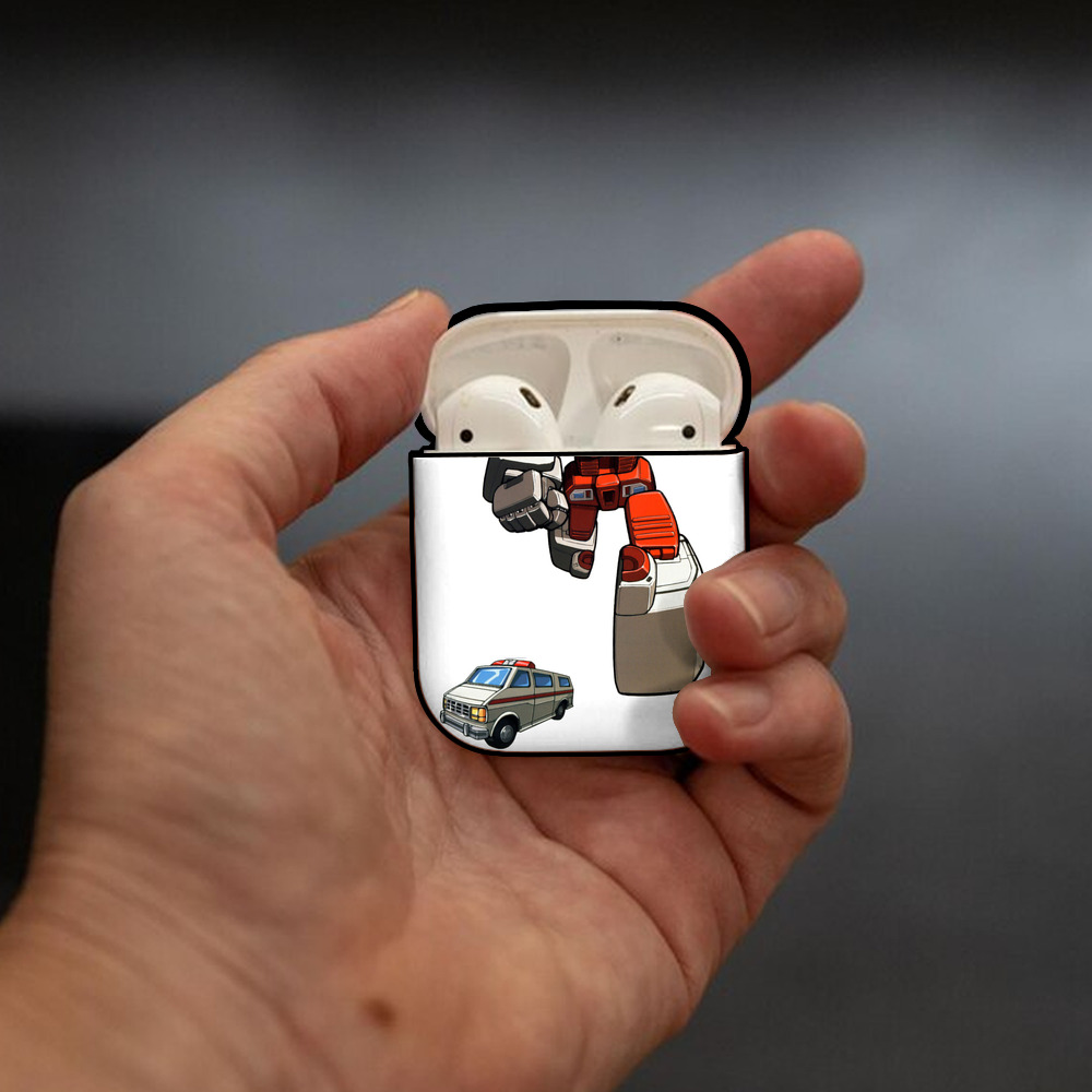  AirPods 第2世代保護ケース ハードシェル ブラック 耐衝撃・防指紋・カラビナ付き