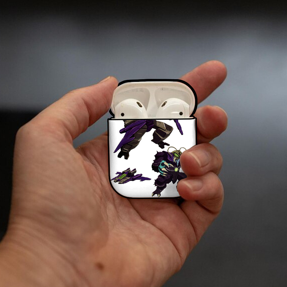  AirPods 第2世代保護ケース ハードシェル ブラック 耐衝撃・防指紋・カラビナ付き