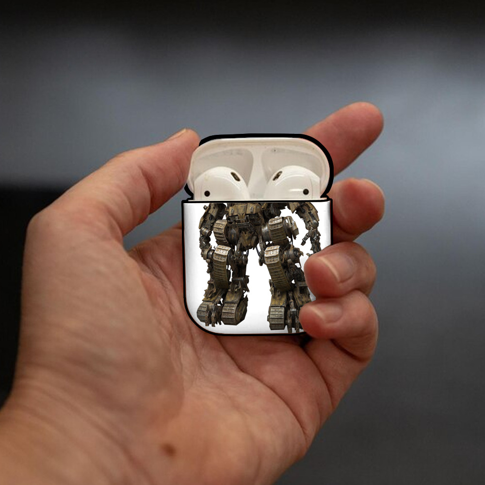  AirPods 第2世代保護ケース ハードシェル ブラック 耐衝撃・防指紋・カラビナ付き