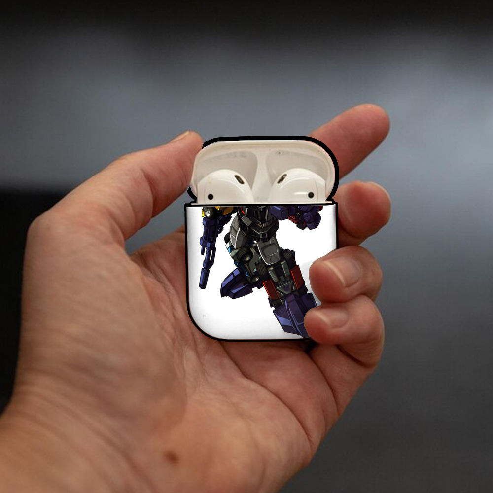  AirPods 第2世代保護ケース ハードシェル ブラック 耐衝撃・防指紋・カラビナ付き