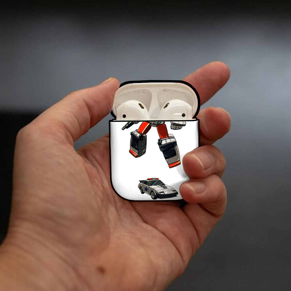  AirPods 第2世代保護ケース ハードシェル ブラック 耐衝撃・防指紋・カラビナ付き