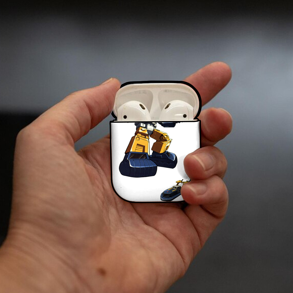  AirPods 第2世代保護ケース ハードシェル ブラック 耐衝撃・防指紋・カラビナ付き