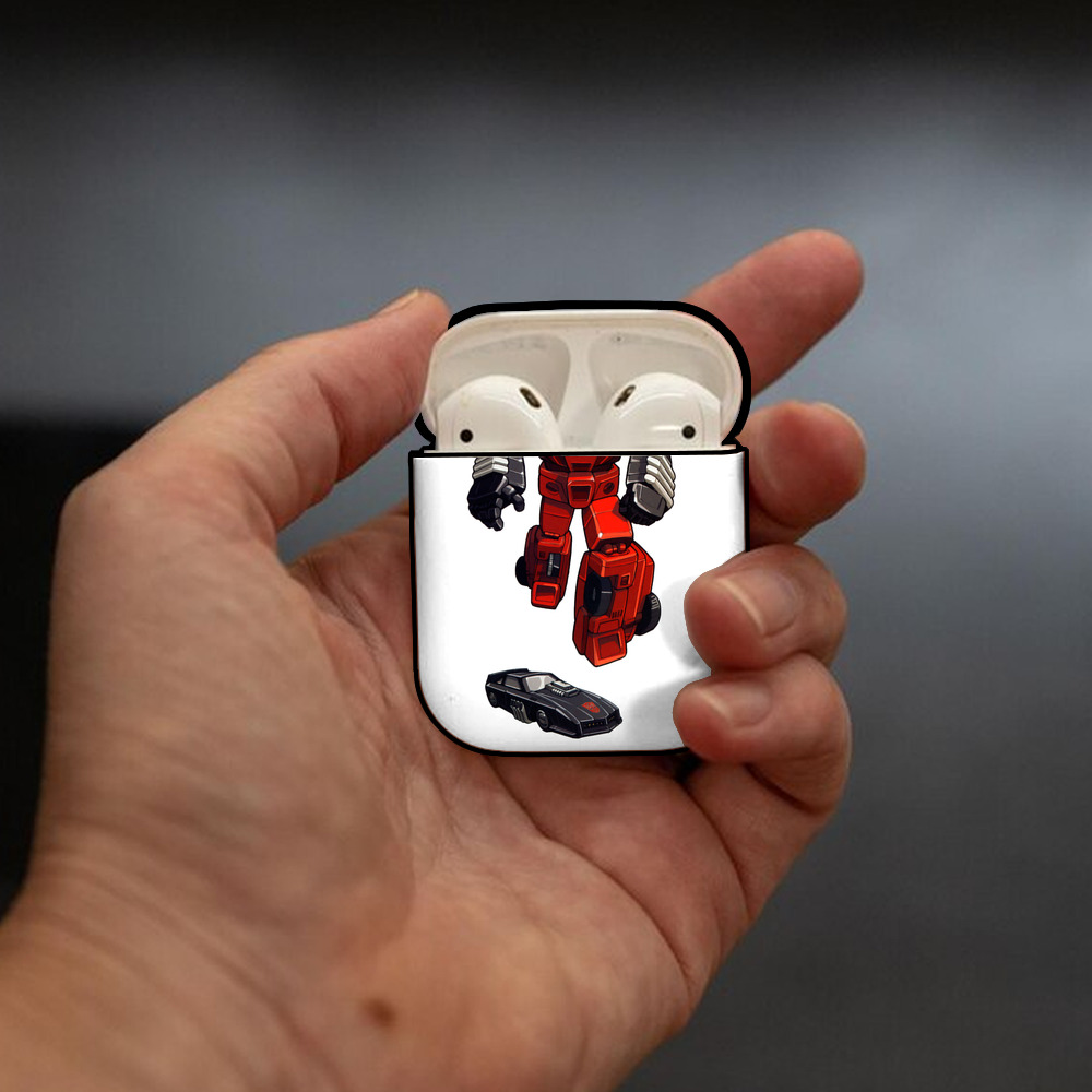  AirPods 第2世代保護ケース ハードシェル ブラック 耐衝撃・防指紋・カラビナ付き
