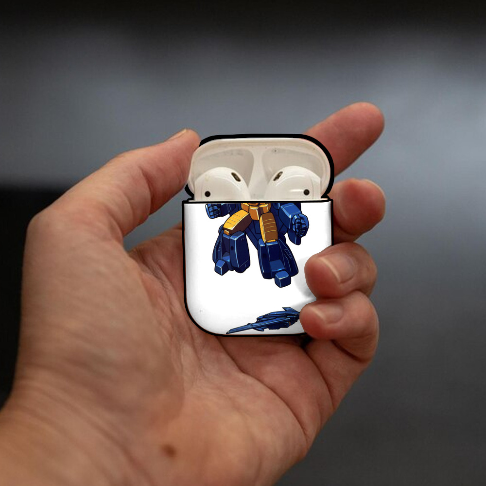 AirPods 第2世代保護ケース ハードシェル ブラック 耐衝撃・防指紋・カラビナ付き