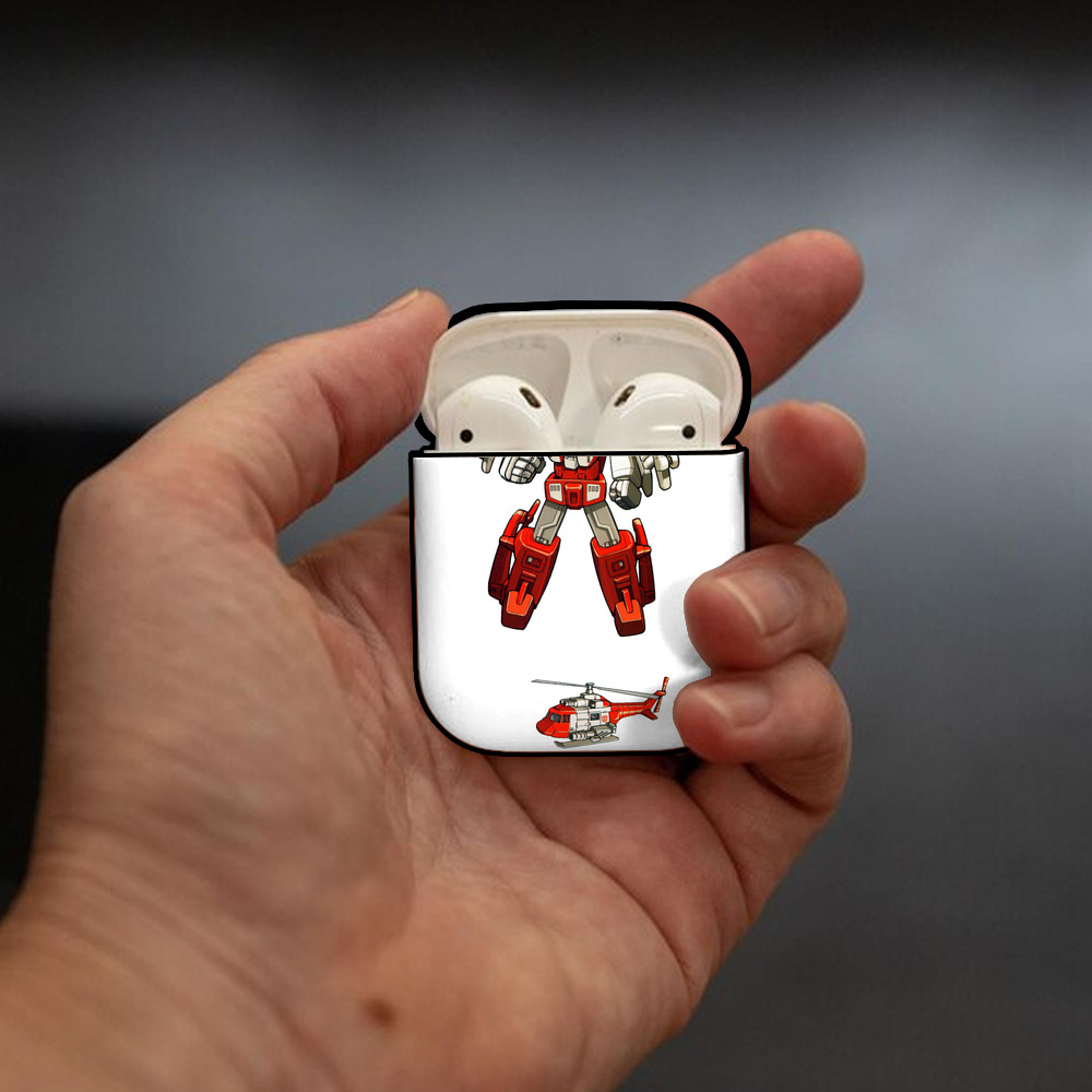  AirPods 第2世代保護ケース ハードシェル ブラック 耐衝撃・防指紋・カラビナ付き