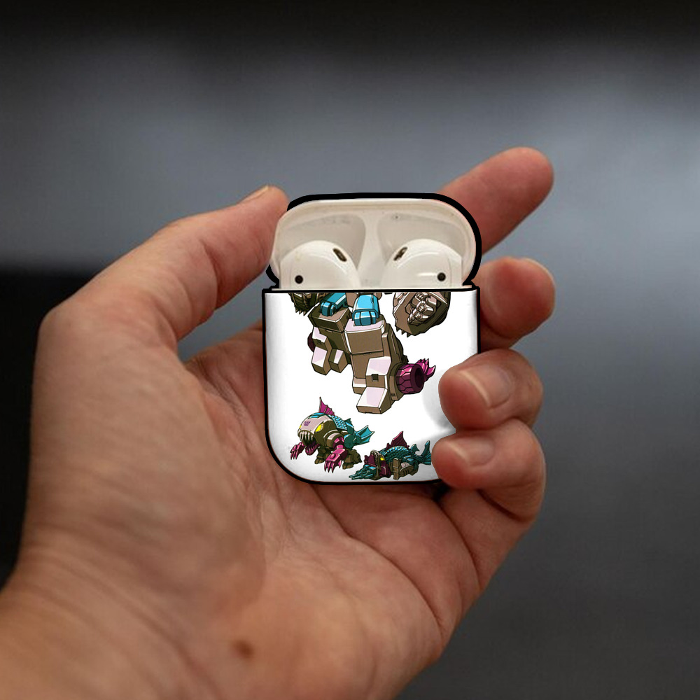  AirPods 第2世代保護ケース ハードシェル ブラック 耐衝撃・防指紋・カラビナ付き