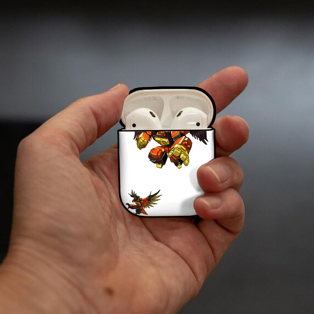  AirPods 第2世代保護ケース ハードシェル ブラック 耐衝撃・防指紋・カラビナ付き