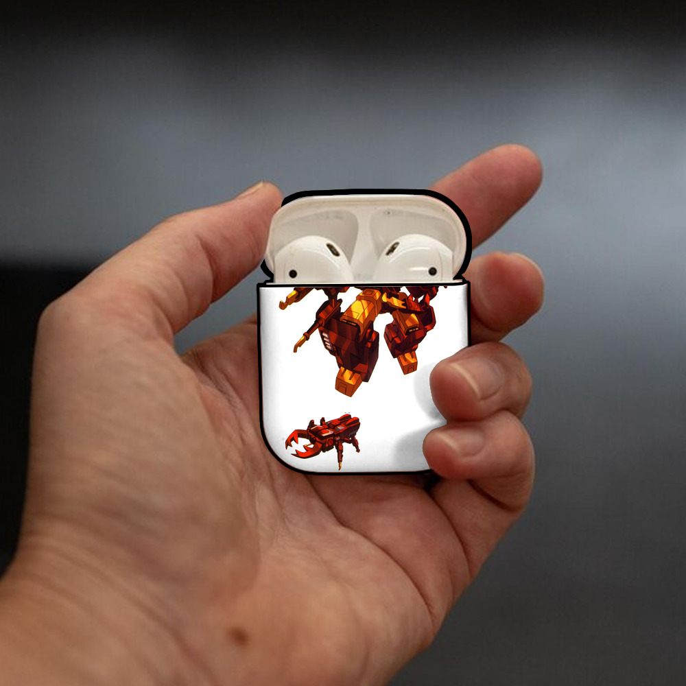  AirPods 第2世代保護ケース ハードシェル ブラック 耐衝撃・防指紋・カラビナ付き