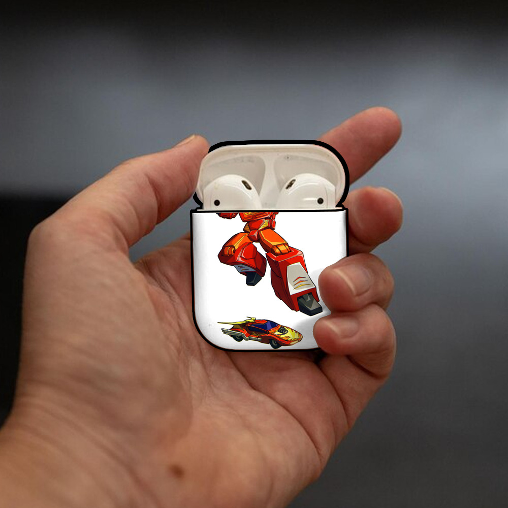  AirPods 第2世代保護ケース ハードシェル ブラック 耐衝撃・防指紋・カラビナ付き