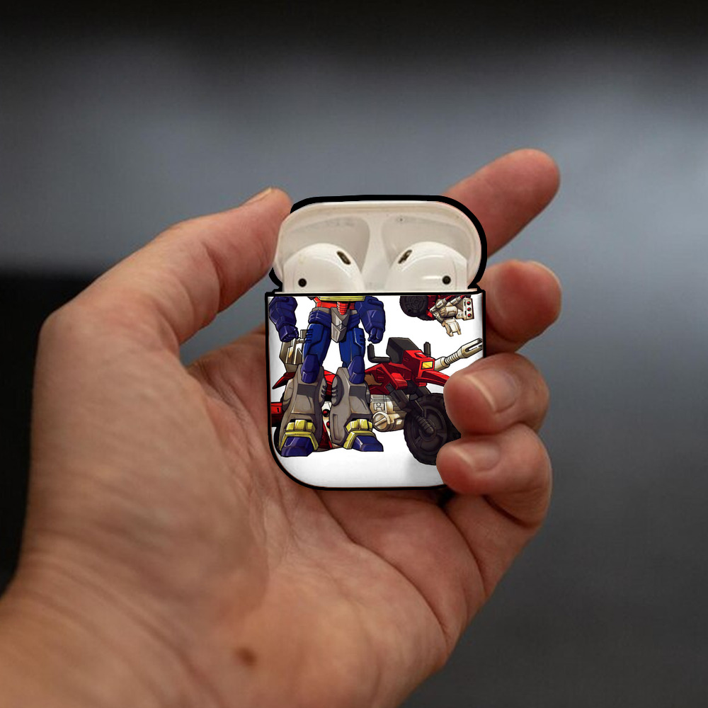  AirPods 第2世代保護ケース ハードシェル ブラック 耐衝撃・防指紋・カラビナ付き