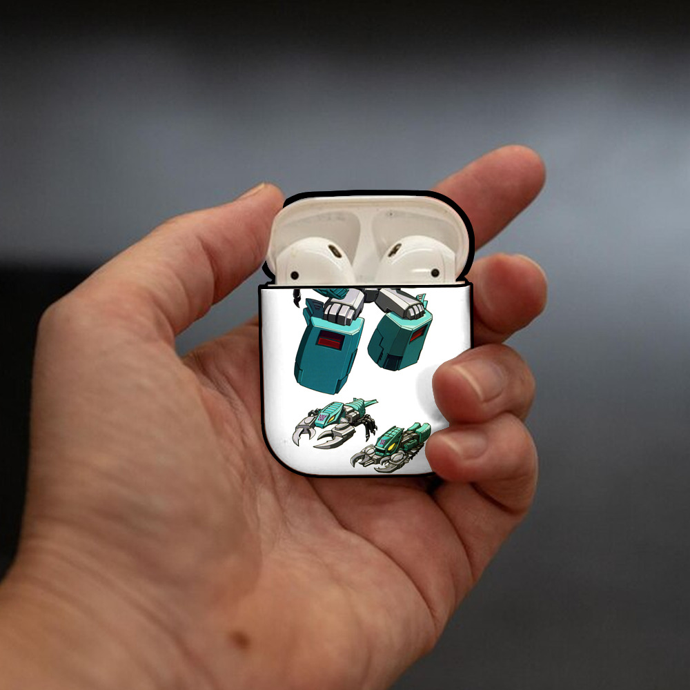  AirPods 第2世代保護ケース ハードシェル ブラック 耐衝撃・防指紋・カラビナ付き
