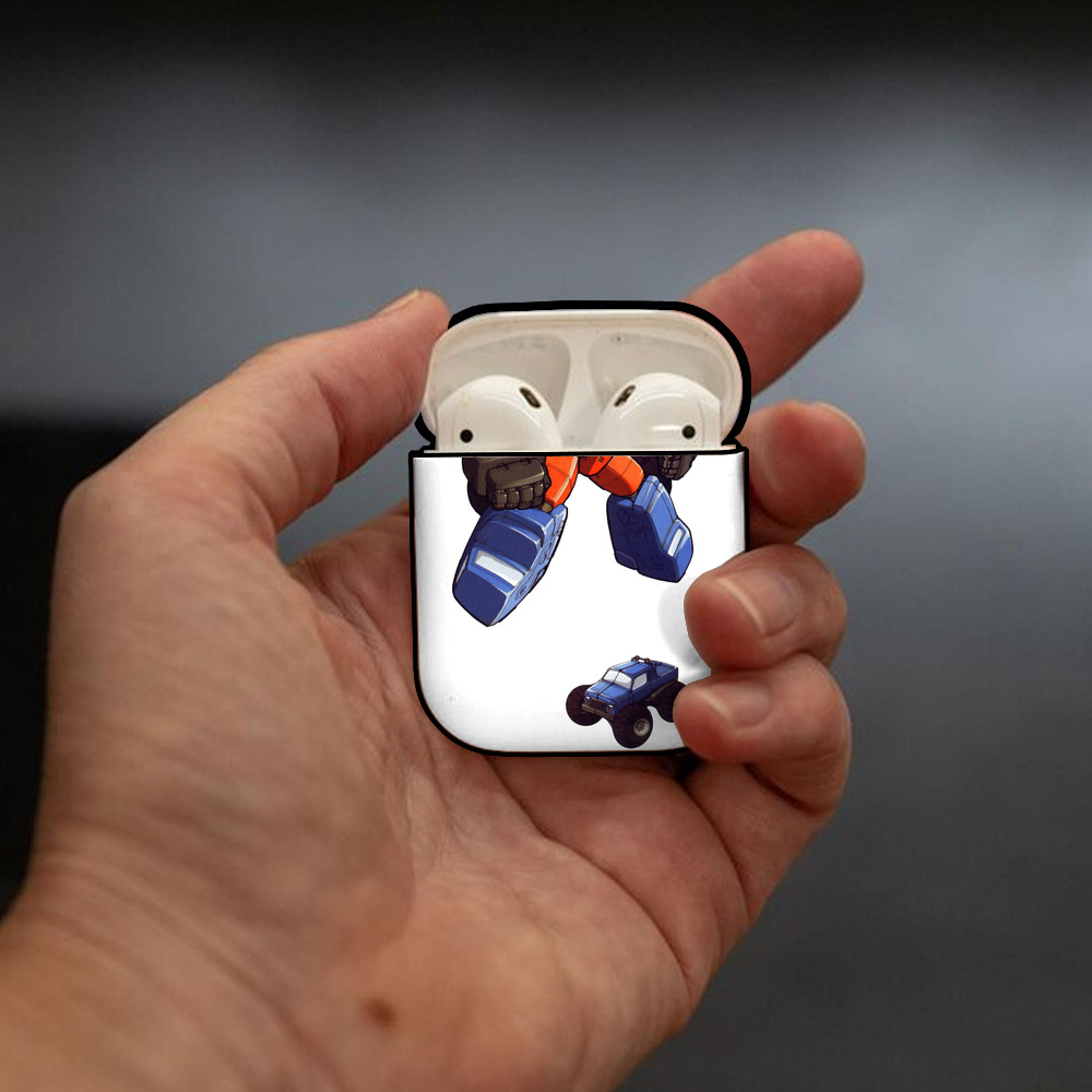  AirPods 第2世代保護ケース ハードシェル ブラック 耐衝撃・防指紋・カラビナ付き