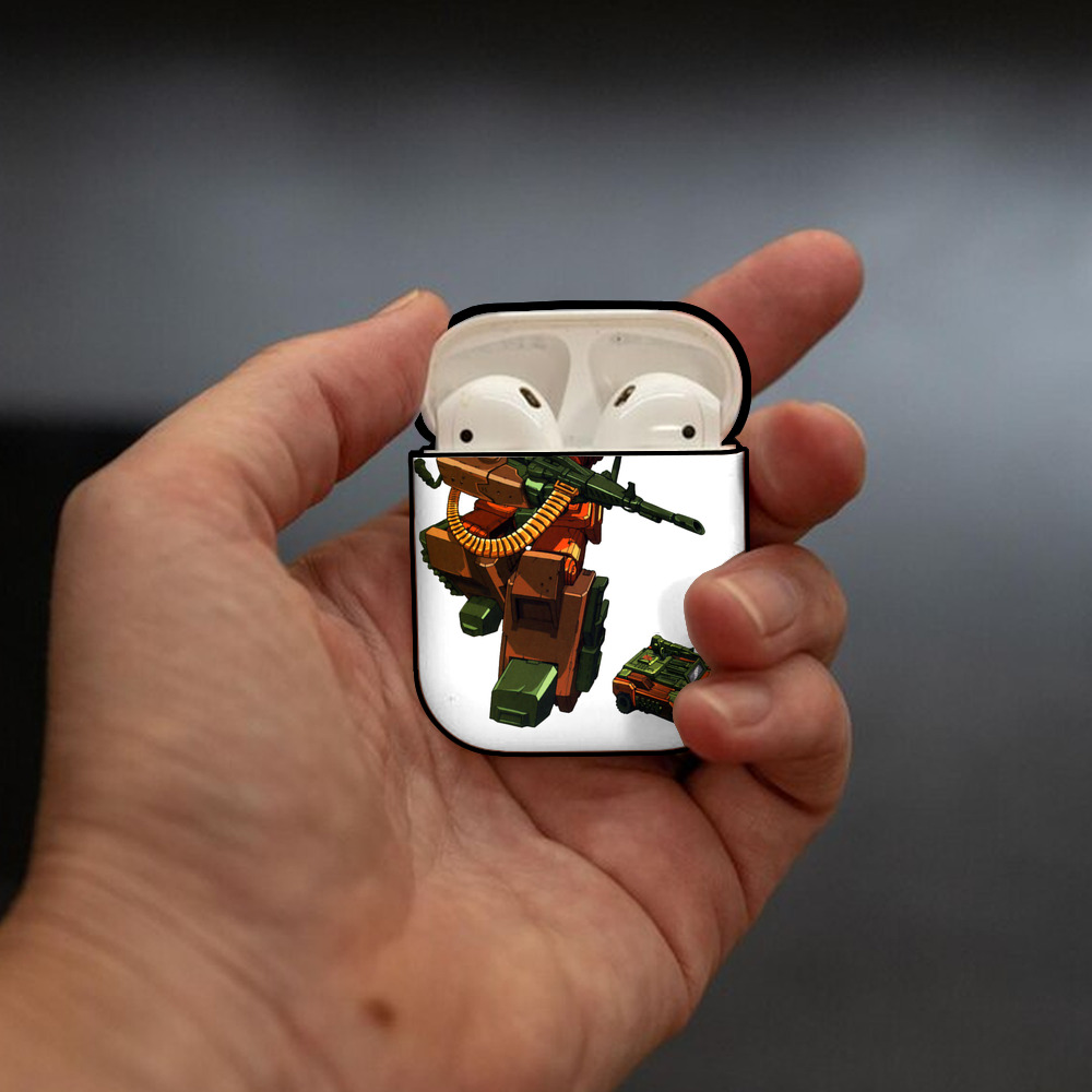  AirPods 第2世代保護ケース ハードシェル ブラック 耐衝撃・防指紋・カラビナ付き