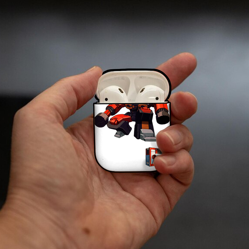  AirPods 第2世代保護ケース ハードシェル ブラック 耐衝撃・防指紋・カラビナ付き