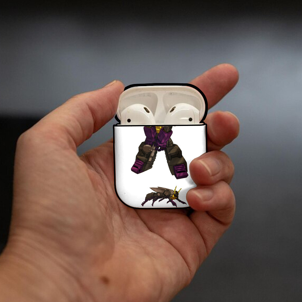  AirPods 第2世代保護ケース ハードシェル ブラック 耐衝撃・防指紋・カラビナ付き