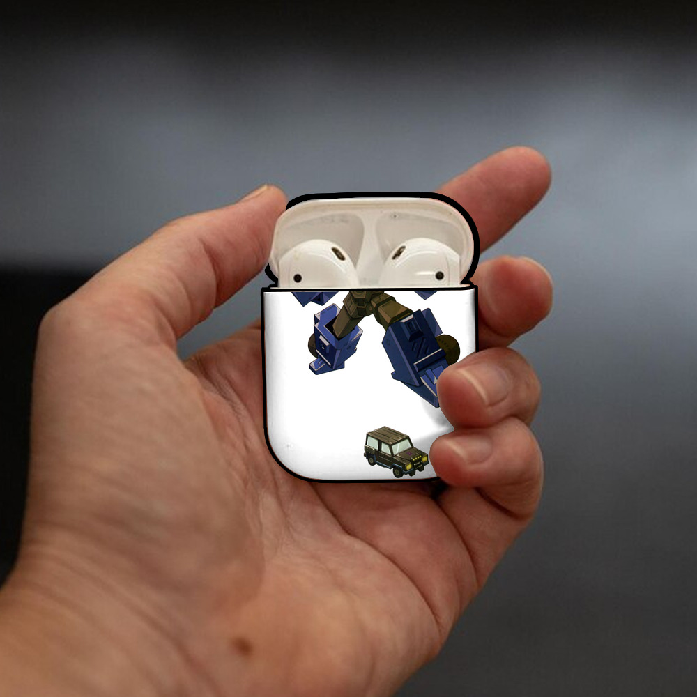  AirPods 第2世代保護ケース ハードシェル ブラック 耐衝撃・防指紋・カラビナ付き