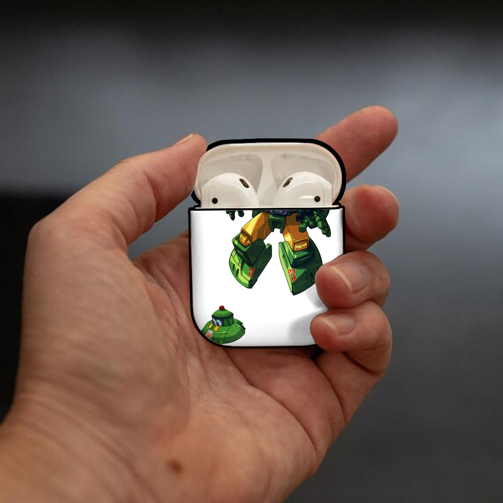  AirPods 第2世代保護ケース ハードシェル ブラック 耐衝撃・防指紋・カラビナ付き