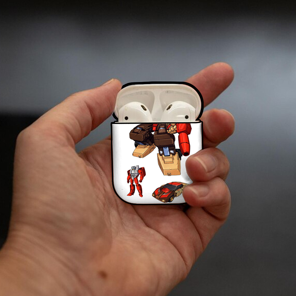  AirPods 第2世代保護ケース ハードシェル ブラック 耐衝撃・防指紋・カラビナ付き