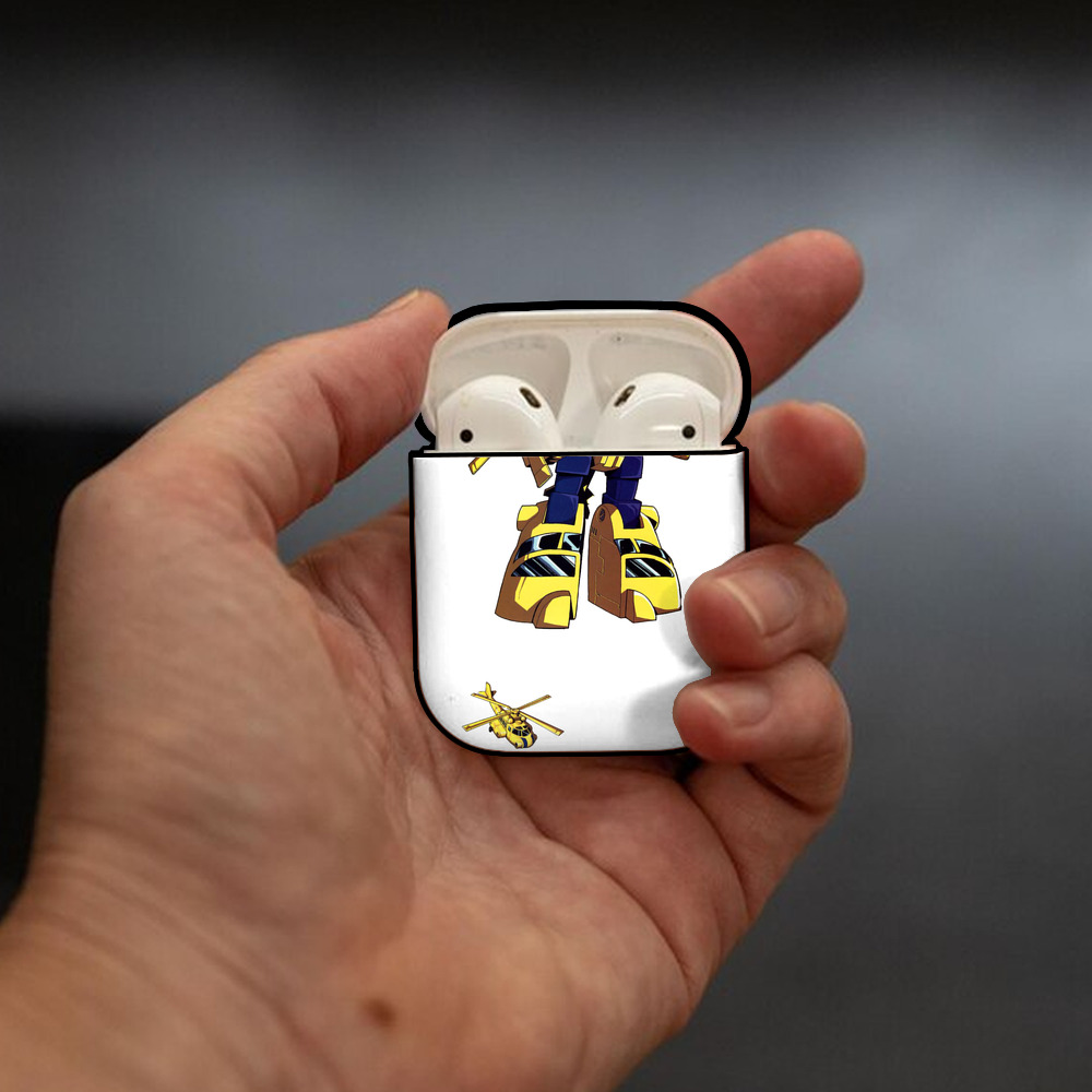  AirPods 第2世代保護ケース ハードシェル ブラック 耐衝撃・防指紋・カラビナ付き