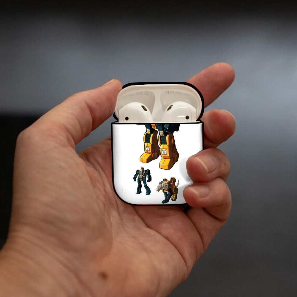  AirPods 第2世代保護ケース ハードシェル ブラック 耐衝撃・防指紋・カラビナ付き